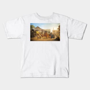 Sacramento Railroad Station By William Hahn Digitally Enhanced Kids T-Shirt